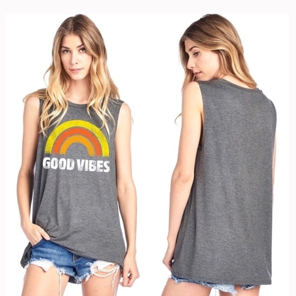 Graphic Muscle T Grey